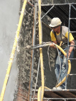 Aplicação de Massa Projetada